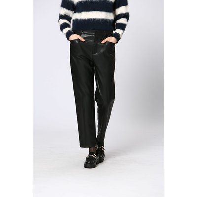 Pantaloni a gamba dritta in similpelle 100% poliestere SEE U SOON