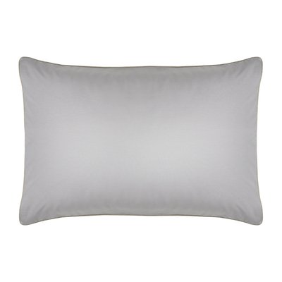 Taie d'oreiller unie en coton bio, Made in France, GRIS FALAISE A DEMAIN