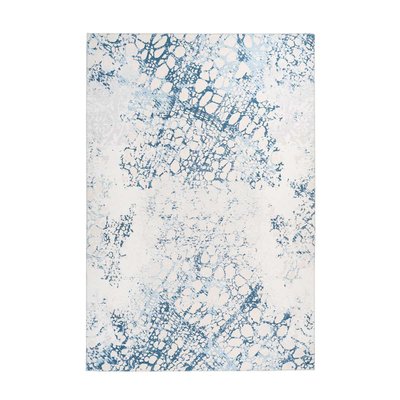 Tapis vintage effet usé, multicolore tissé plat 100% polyester imprimé - Galaxy ONE COUTURE