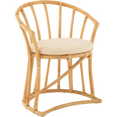Chaise rotin naturel avec coussin  textile élégant RECOLLECTION