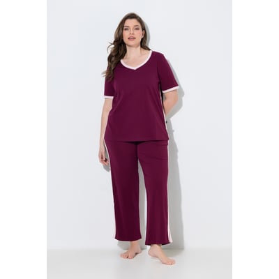 Pyjama, décolleté en V et manches courtes ULLA POPKEN