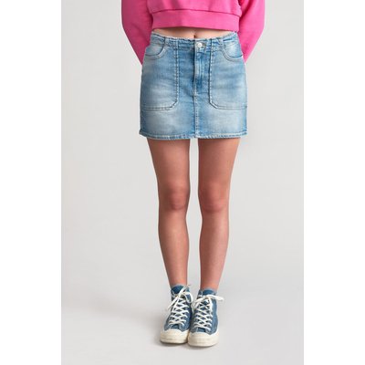 Jupe droite en jeans ZAZA LE TEMPS DES CERISES