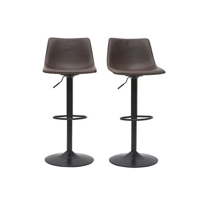 Tabourets de bar vintage réglables pivotants (lot de 2) NEW ROCK MILIBOO