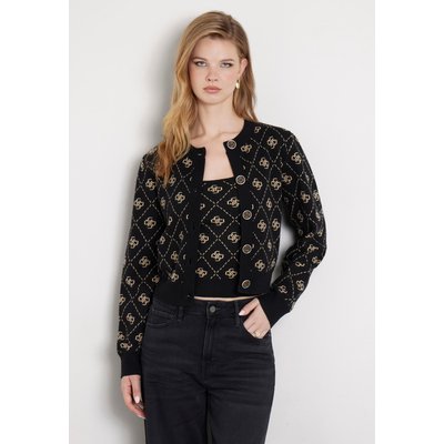 Cardigan Laine Mélangée Logo G GUESS