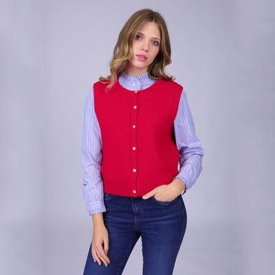 Cardigan sans manche MISE AU GREEN