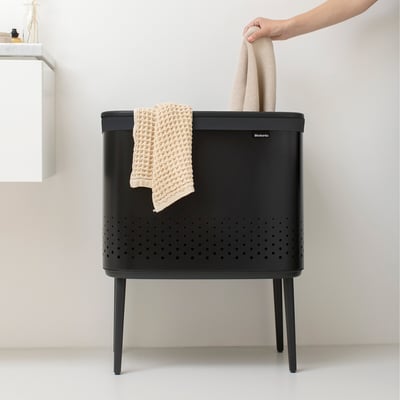 Bo Laundry Bin 60L with Plastic Lid BRABANTIA