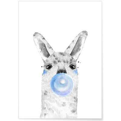 Poster Bulle d'Alpaga Bleue L'AFFICHERIE
