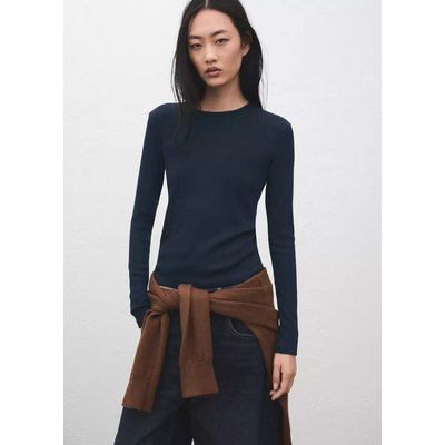 T-shirt côtelé manches longues MANGO