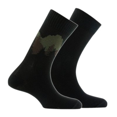 Lot de 2 paires de mi-chaussettes LANDSCAPE en coton KINDY