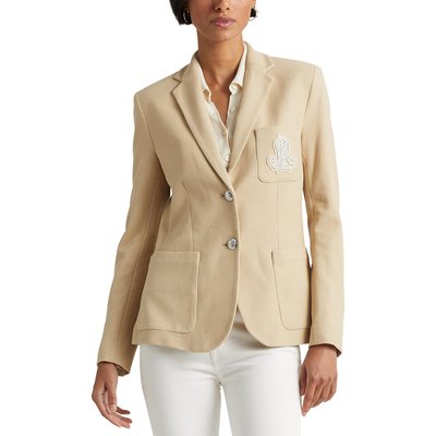 Blazer com corte direito, ANFISA LAUREN RALPH LAUREN