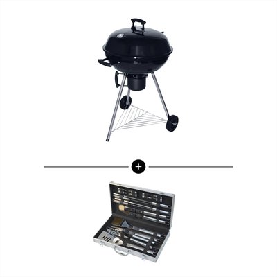Barbecue charbon + malette d'ustensiles BARBECUE CHARBON GEORGES + MALLETTE D'ACCESSOIRES SWEEEK
