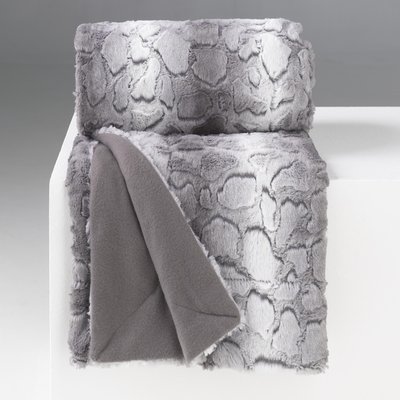 Plaid imitation fourrure Collection Siberie DOUCEUR D'INTÉRIEUR