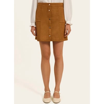 Jupe NAF NAF Beige - Taille 44 / XXL - Occasion Très Bon état