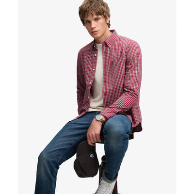 Chemise Preppy Poplin à Manches Longues SUPERDRY
