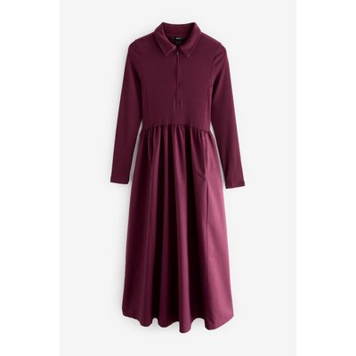 Robe mi-longue à encolure zippée NEXT