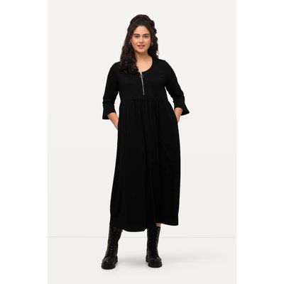 Robe en jersey à col rond et manches 3/4. ULLA POPKEN