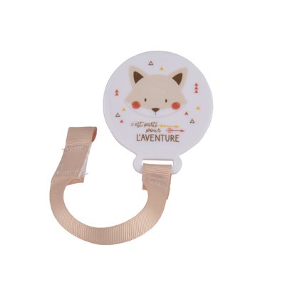 Attache sucette renard avec fixation par clip HOME MAISON