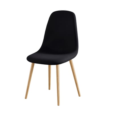 Housse de chaise scandinave extensible unie DOUCEUR D'INTÉRIEUR