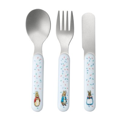 Set de 3 couverts PIERRE LAPIN PETIT JOUR