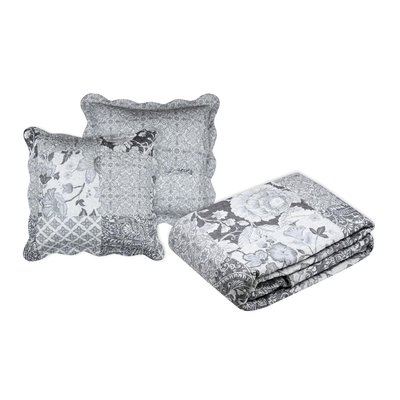 Couvre lit + taies floral Octave EDEN
