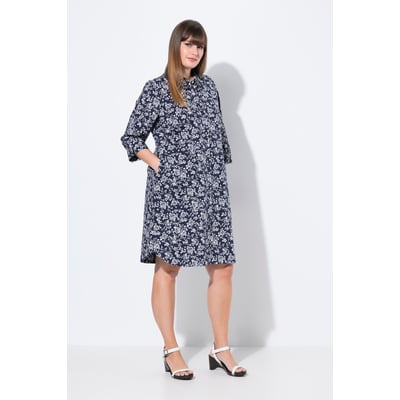 Robe chemisier. Col chemise et manches 3/4. ULLA POPKEN