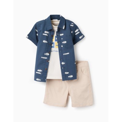 Ensemble Chemise + T-shirt + Short ZIPPY