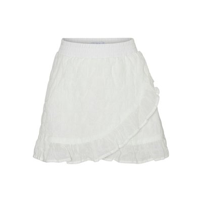 Jupe portefeuille blanche La Redoute