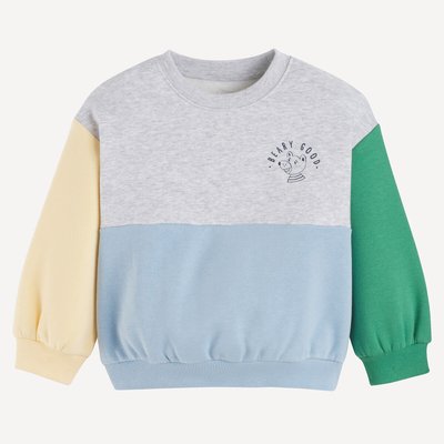 Colour Block Sweatshirt with Crew Neck LA REDOUTE COLLECTIONS