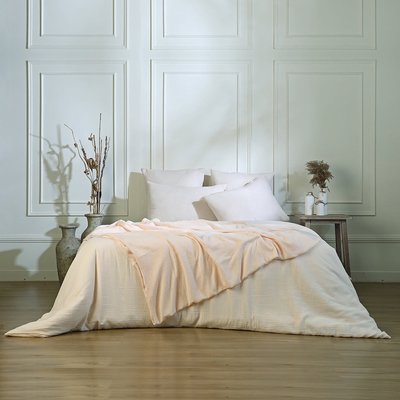 Parure + taies 65x65 gaze de coton CARLA FEBRONIE