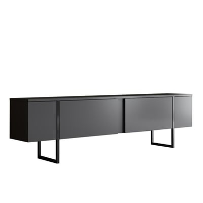 Meuble TV 2 portes rabattables L180 cm - LUXE CALICOSY
