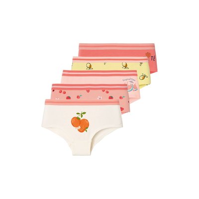 Lot de 5 shorties fruits VERTBAUDET