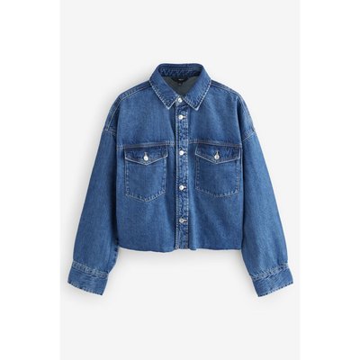 Veste-chemise courte en jean NEXT