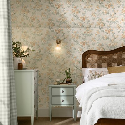 Papier peint fleurs Rosamund LAURA ASHLEY