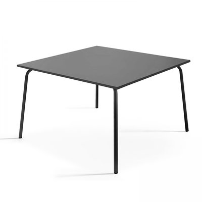 Table de jardin carrée en métal PALAVAS OVIALA