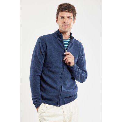 Gilet zippé - laine GUY DE BERAC