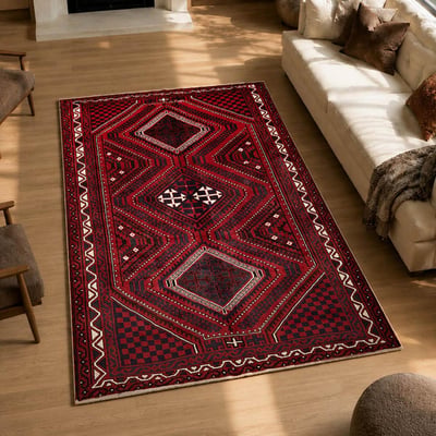 Tapis d'orient au motif oriental, noué main en laine, LORI 2 UN AMOUR DE TAPIS