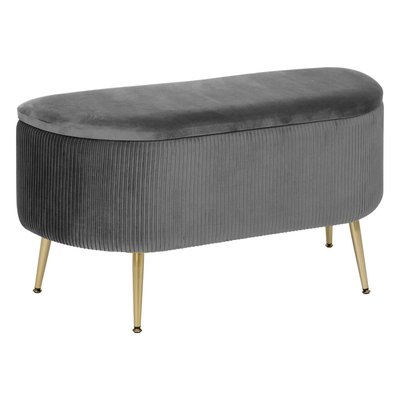 Banc coffre velours SOLARO ATMOSPHERA
