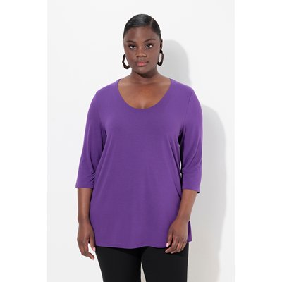 T-shirt manches 3/4, profond décolleté rond ULLA POPKEN
