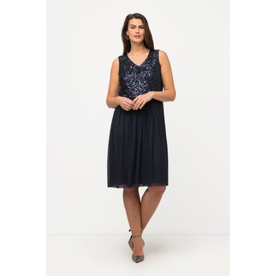 Robe midi à paillettes, sans manches ULLA POPKEN