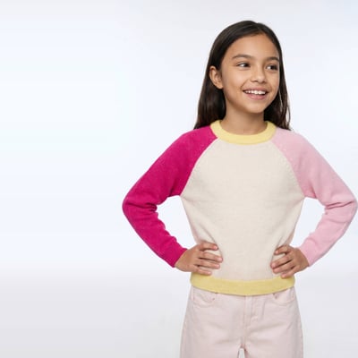 Pull colorblock contenant de la laine MONOPRIX