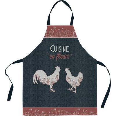 Tablier imprimée coton, Cuisine Des Coqs C DESIGN HOME TEXTILE