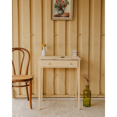 Console en bois beige Francine N°1577 - Bon état DEBONGOUT