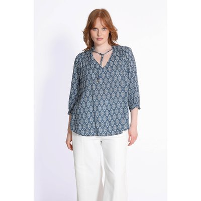 Blouse imprimée en voile de viscose JEAN-MARC PHILIPPE