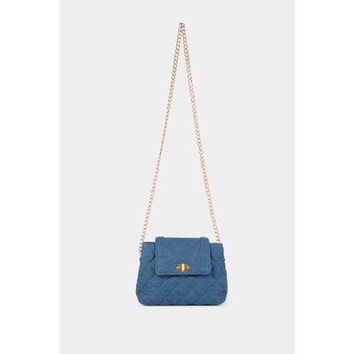 Sac pochette jean matelassé MORGAN
