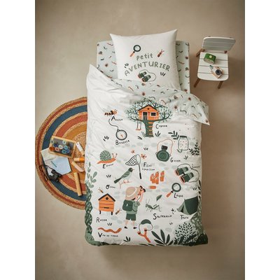 Parure housse de couette + taie d'oreiller enfant MA CABANE Oeko-Tex® VERTBAUDET