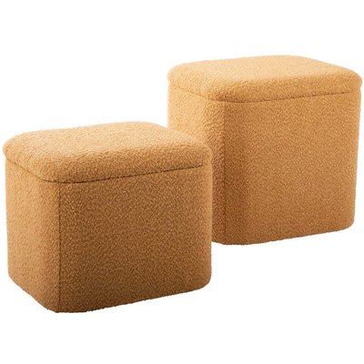 Pouf en tissu bouclette Ada LEITMOTIV