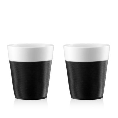 Bodum 0.3 L Noir BISTRO Set 2 mugs en porcelaine BODUM