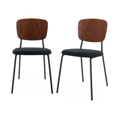 Chaise bouclette texturée (lot de 2) EMY SWEEEK