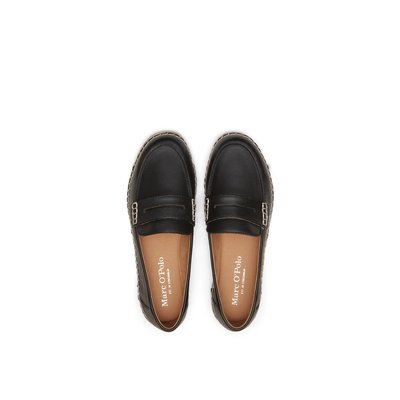 Espadrilles en cuir de chèvre souple MARC O'POLO