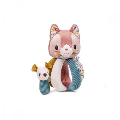 Hochet à poignées Jeanne le chat LILLIPUTIENS